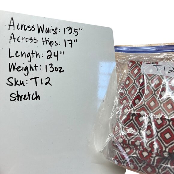 Maeve By Anthropologie Red Diamond Pattern Wrap Pencil Skirt Size XS - Picture 10 of 10